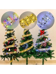 1入組16.4ft聖誕節led緞帶串燈,星光緞帶燈飾, 家居裝飾、樹燈飾
