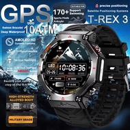 New T-Rex 3 Ultra GPS Smart Watch Men 10ATM IP68 Waterproof Built-in Dual-band GNSS Compass Military