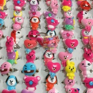 Aio SHOP-Children's Rings BT21 Characters, Unicorns, And Marvel Characters 1pcs