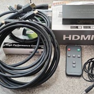 HDMI 3進1出 切換器 + 4 條 HDMI 線 ( c...