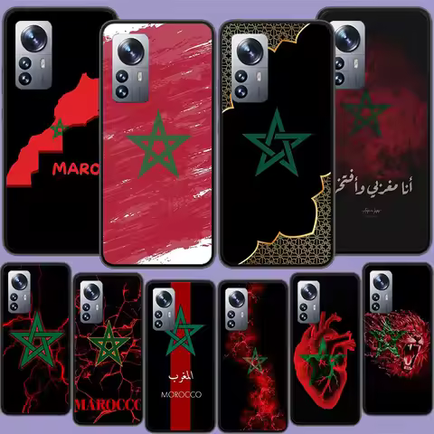 Morocco Flag Soccer Phone Case For Xiaomi Mi 13 12T Poco F7 Pro 14 Ultra 15 Pro 12X 12 9 8 Lite 5G 1