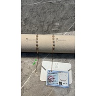 MATA GM80 |Bracelet 1/2 Bangle Rosegold Moissanite Tennis Eye 0.20CT Silver s925 Silver s925