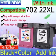 compatible hP 702 Cartridge  22XL hP702 Black hP22 Color hP 702 22  Ink Cartridge for HP officejet J