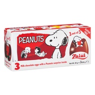 🐩 ไข่เซอร์ไพรส์ พีนัทส์ มิลค์ช็อกโกแลต | Zaini Peanuts Milk Chocolate Surprise eggs 3x20g