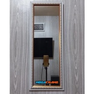 Wall Mounted Mirror Aesthetic Mirror 65x25 Carved Motif