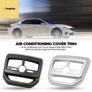 MK1  Car Air Conditioning Cover Trim for Peugeot 3008 5008 GT Rear Behind Armrest Box Outlet Vent Fr