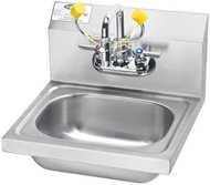 FSE HS-36 Hand Sink/Eyewash Station, Wall Mount, 17-1/4"W x 15-1/4"D x 19-1/4"H OA, 7-3/4"H backspla