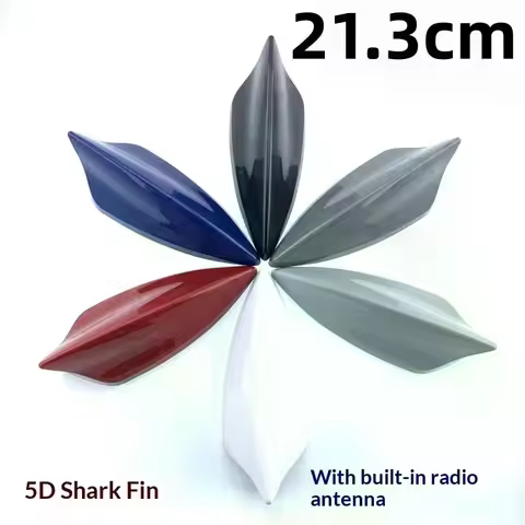 1 Set Car Radio Aerials Signal Receiver Car Styling Universal 5D Shark Fin Antenna Suitable For Qash