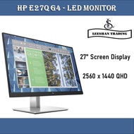 HP E27q G4 - LED monitor  27" Screen 2560 x 1440 QHD @ 60 Hz [Refurbished]