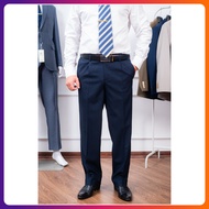 Middle-aged Pants For Burlap, Middle-Aged Men'S Clothing, Imported Si Fabric Tube Office