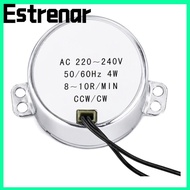 ESTRENAR Turntable Synchronous Motor, 8-10RPM Speed 4W Power Synchronous Geared Motor, 50/60Hz Frequ