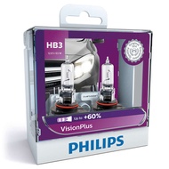 Philips Vision Plus Car Headlight Bulb ( H1 H3 H4 H7 H11 HB3 HB4 | +60% More Light | Pack of 2 Bulb 