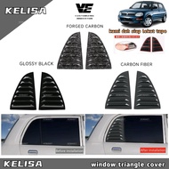 Vemart perodua kelisa car window triangle louver cover accessories exterior