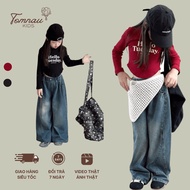 AT13 - [tomnaukids] Hello Tuesday long-sleeved shirt for girls - Sizes from 9-36Kg