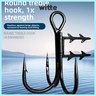 WITTE 5pcs Baitholder Hook, Black Nickel  Baitholder Spikes Spinpoler Treble Hook, Fishhook High Car