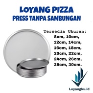Pizza pan measuring diameter 8cm to 30cm, height 2cm, thickness 0.5mm