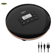 Unique  CD711T Bluetooth CD Player - Anti Shock, Portable for Home, Travel, and Car with Stereo Headphones