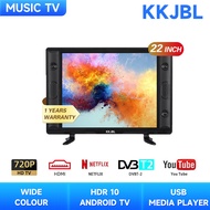 KKJBL&amp;JEAANSP 32/40/43/46/50 Android TV 32 inch Digdital TV+Android Smart 4K TV Box &amp; Free Wall Bracket LED Television With DVB-T2/MYTV/HDMI/USB/WiFi/Bluetooth/Netflix/YouTube