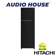 HITACHI HRTN5275MFBBKSG 257L 2 DOOR FRIDGE COLOUR: BRILLIANT BLACK ENERGY LABEL: 2 TICKS DIMENSION: W560xH1680xD635MM 1 YEAR WARRANTY BY HITACHI