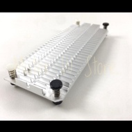 Aluminum Heat Sink with 4-corner clip lock Size L x W x H = 11 x 4 x 0.6 cm