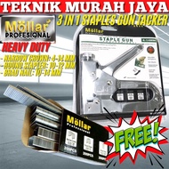MOLLAR Staple Gun Stapler Gun Tacker 3in1 4-14mm Staple Seat Solid