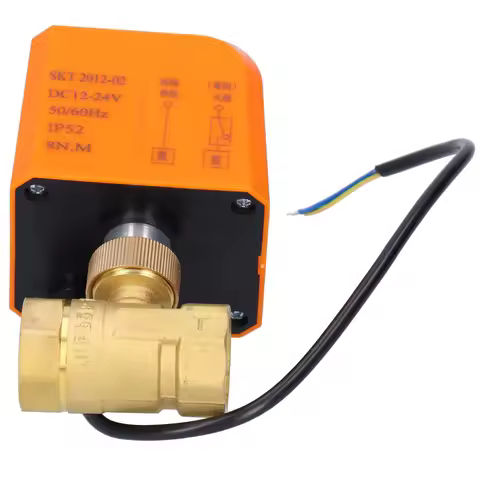 2‑Wire Ball Valve DC12/24V Ball Valve DN20 Professional 2 Way Electric Ball Valve DC12/24V 2‑Wire Br