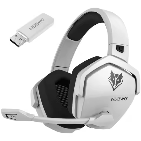 NUBWO G06 2.4G Dual Wireless Gaming Headset 5ms Low Latency 7.1 Surround ENC Mic For PC PS4 PS5 Gami