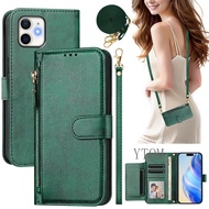For Samsung Galaxy A8 A5 A3 M56 M55 M54 M53 M52 F54 C55 luxury zipper wallet style Flip cover PU lea