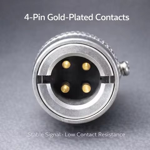 SME Standard Tonearm Connector, 4-Pin Plug, Easy Replacement for Headshell Connection