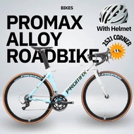PROMAX PR20 GRAVEL BIKE / PR30 STI ROADBIKE / PR40 AERO ROADBIKE 700x25c/700x23c Alloy Frame mechanical dual disc brake Outdoor Recreational Exercise Gravel Bike with Free Helmet