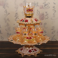 Hot Automatic Wine Dispenser Wine Set Household Glass Goblet Palace Style Crystal Glass Wine Glass H