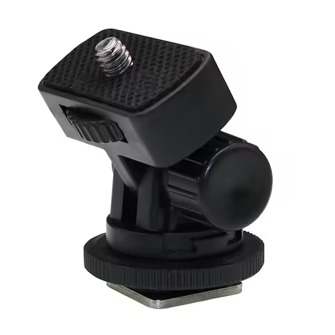1/4" Screw Cold Shoe Adapter Mount Magic Arm Monitor Mount for Video Light DSLR SLR Camera Cage Trip