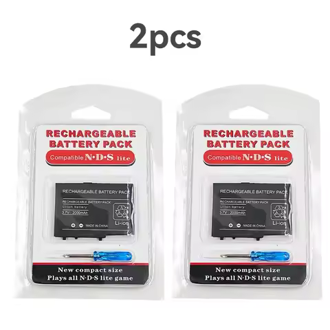 Game Console Built-in Battery NDSL Host Batterie 2000mAh 3.7V Lithium Rechargeable Replacement Cell 