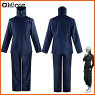 Anime Jujutsu Kaisen Toge Inumaki Outfit Cosplay Costume Top Pants Wig School Uniform Set Halloween 