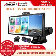 ADINKAM V30S Dash Cam ADAS Portable Carplay Android Auto 10.26'' Front and Rear 4K 1080P Camera Voic