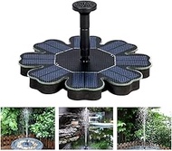 Garden Solar Fountain Water Pump,Courtyard Miniature Landscape Floating Lotus Leaf Pool Home 1.4W Mo