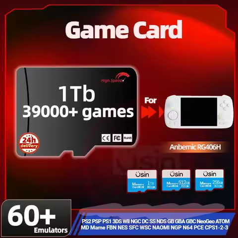 For Anbernic RG406H Retro Handheld Game SD Card 1Tb 512G 256G H-Speed Stable Games Memory Card Prelo