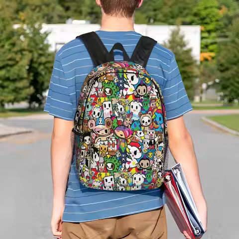 Tokidoki Kawaii Donutella Sandy Unicorno Backpack Student Boys Girls BookBag Men Women School Bag La