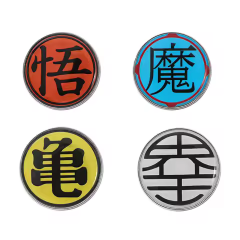 1 Set Japanese Anime Cartoon Dragon Ball Metal Badge Anime Character Peripheral Props Alloy Brooch A