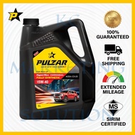 PULZAR Fully Synthetic Diesel Engine Oil SAE 5W40 ACEA C3-10 [6L Free 1L] (Minyak Enjin)