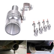 Motorbike Car Exhaust Fake Turbo Whistle Pipe Sound Muffler Blow Off Valve Universal Simulator Whistler S/M/L/XL