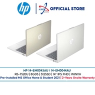 HP Laptop (R5-7520U/8GD5/512SSD/14") 14-EM0043AU/14-EM0044AU