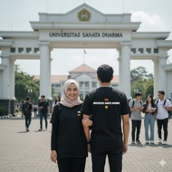 KATUN PPG T-shirt, Sanata Dharma University (USD) Cotton/, 24s Combed Cotton, Supersoft