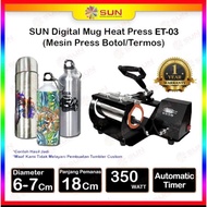 MESIN Mug Press Machine, Mug Screen Printing Machine, Glass/, Ashtray, Aluminum Tumbler