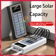 Power bank 50000mah original fast charging mini powerbank original solar power station camping solar