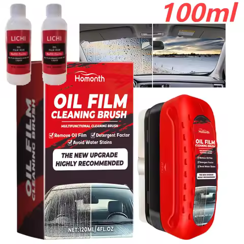 100ml Automotive Car Oil Film Cleaning Brush Car Glass Oil Film Cleaner Hydrophobic Windshield Oil F