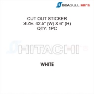 Hitachi Vehicle Body Sticker (Car Sticker) Excavator Hitachi Logo Vinyl Deco