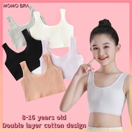 MOMO 8-16yrs เด็ก Bra หญิงการฝึกอบรม Bra ชุดชั้นในทารก Bra Anti Peering วัยรุ่นกีฬา Bra