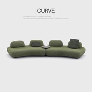 Curve Island Sofa Italian Minimalist Studio B & B Large Flat Module Combination Special-Shaped Cloth