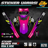 Yamaha VEGA R NEW MOTOR RBT BEBEK MODIF SUPERMOTO Sticker Can Be Customized Number And Name 020